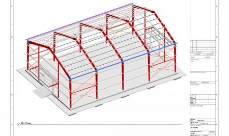 Dựng hình nhà thép tiền chế trên Revit